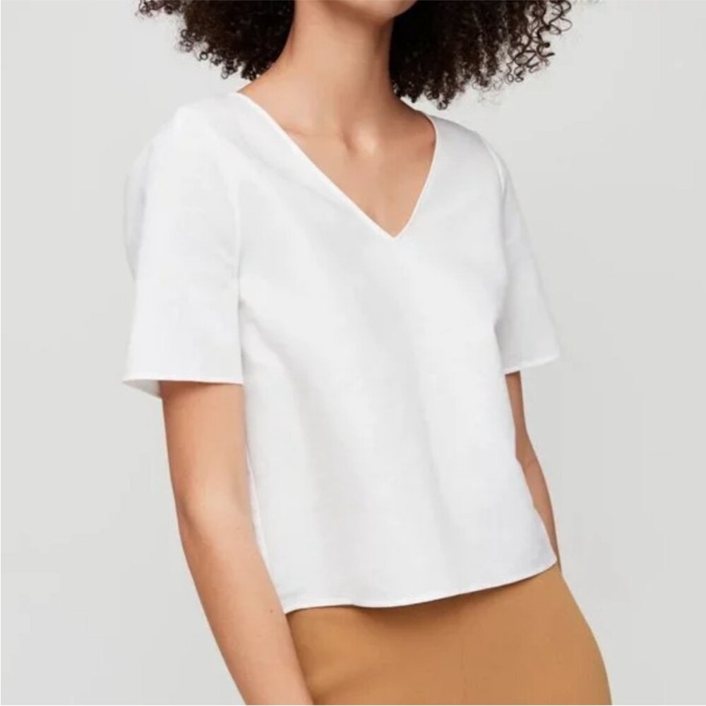 Babaton | Aritzia White Randy Blouse